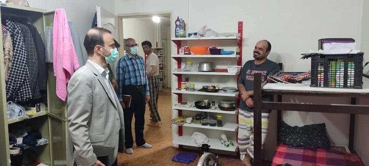 حضور سرزده معاون دانشجویی، فرهنگی و اجتماعی دانشگاه از خوابگاه شهید باقری 