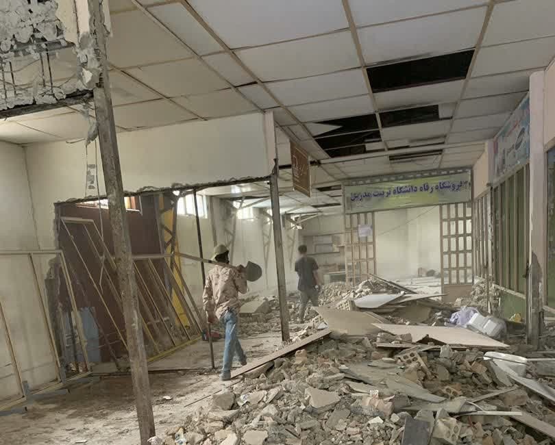 آغاز عملیات عمرانی و بهسازی فروشگاه دانشگاه تربیت مدرس